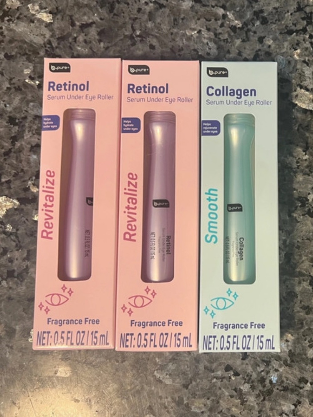 B-pure Collagen & Retinol Eye Rollers New
